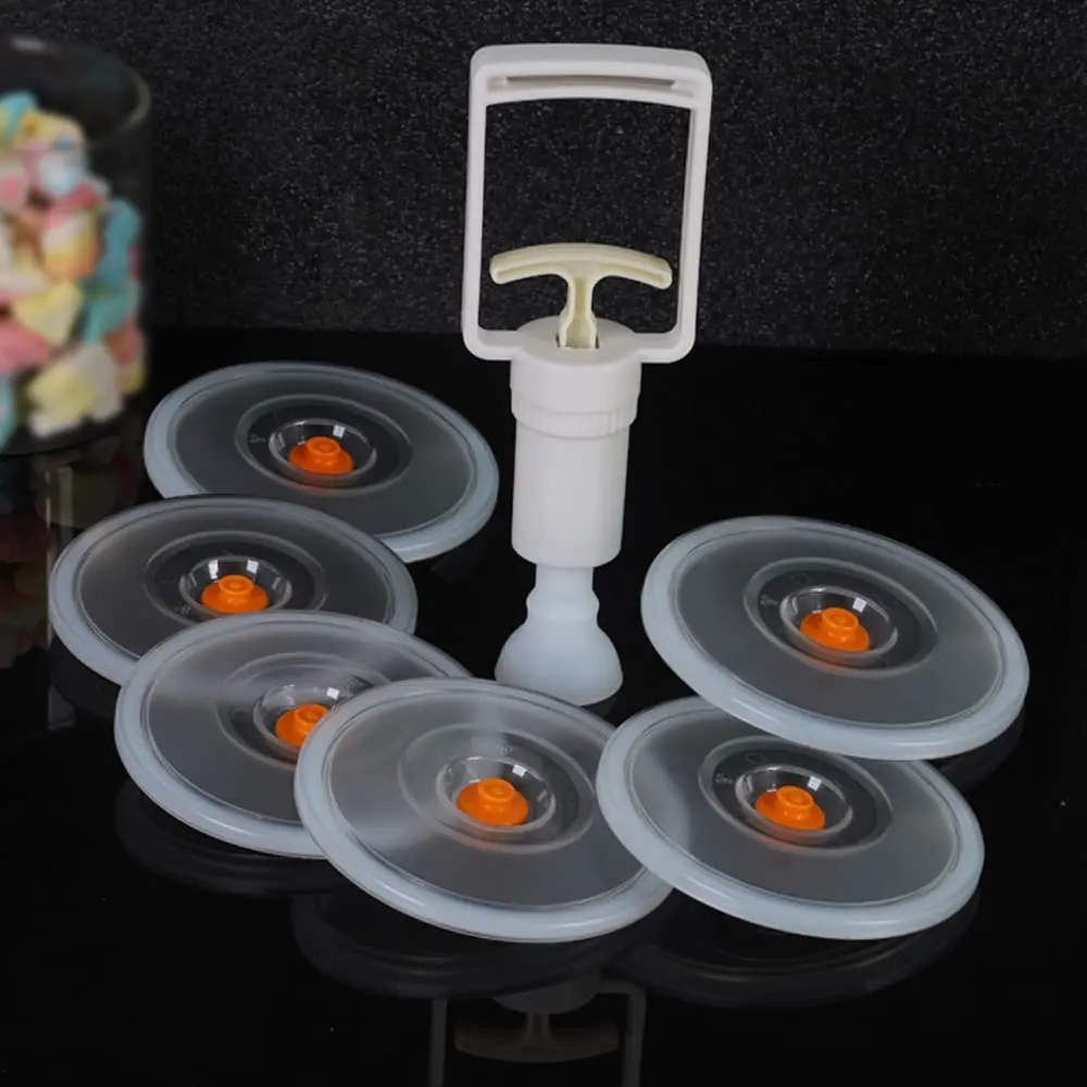 VacuumLidsforWideMouthMasonJarsandD100mmJarsReusableVacuum