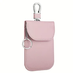Faraday Key Fob Protector - Anti - Theft RFID Signal Blocking Bag with Signal Shielding Technology (Dusty Pink)