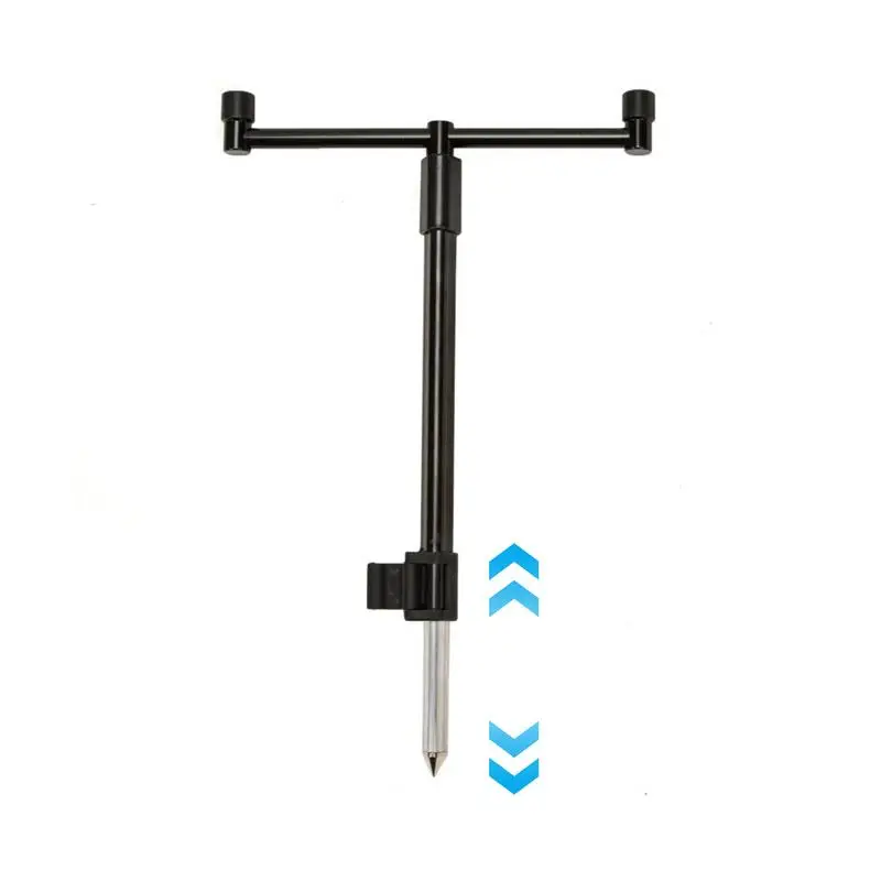 Fishing Pole Ground Stake Gallery Fishing Rod Holder Zinc Alloy Adjustable Pole Holder For Ground 2-Head Crossbar Design