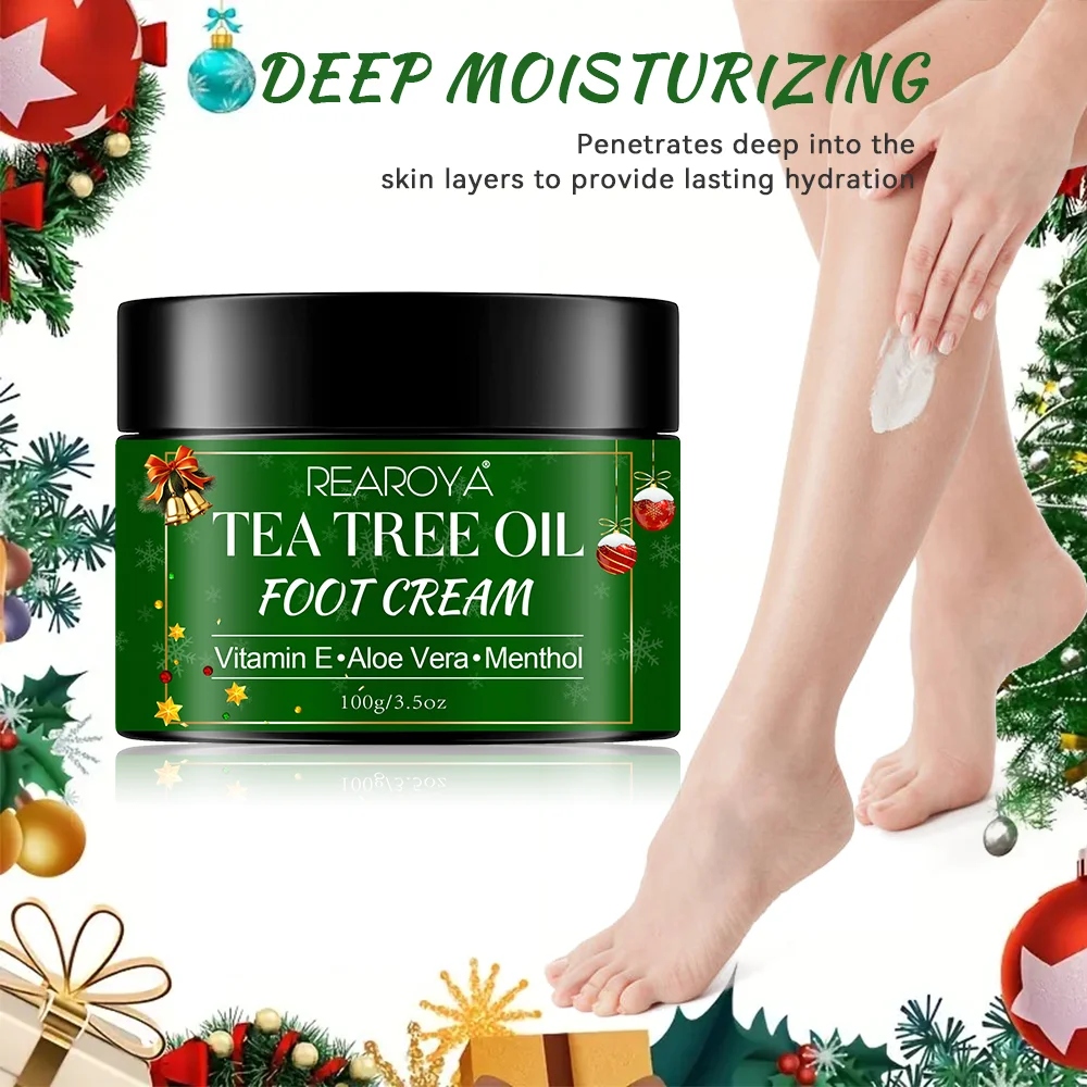 Tea Tree Oil Foot Cream for Dead Rough Dry Thick Skin - for Heel Care, Deeply Moisturizes and Nourishes Dry Rough Skin 30g/60g
