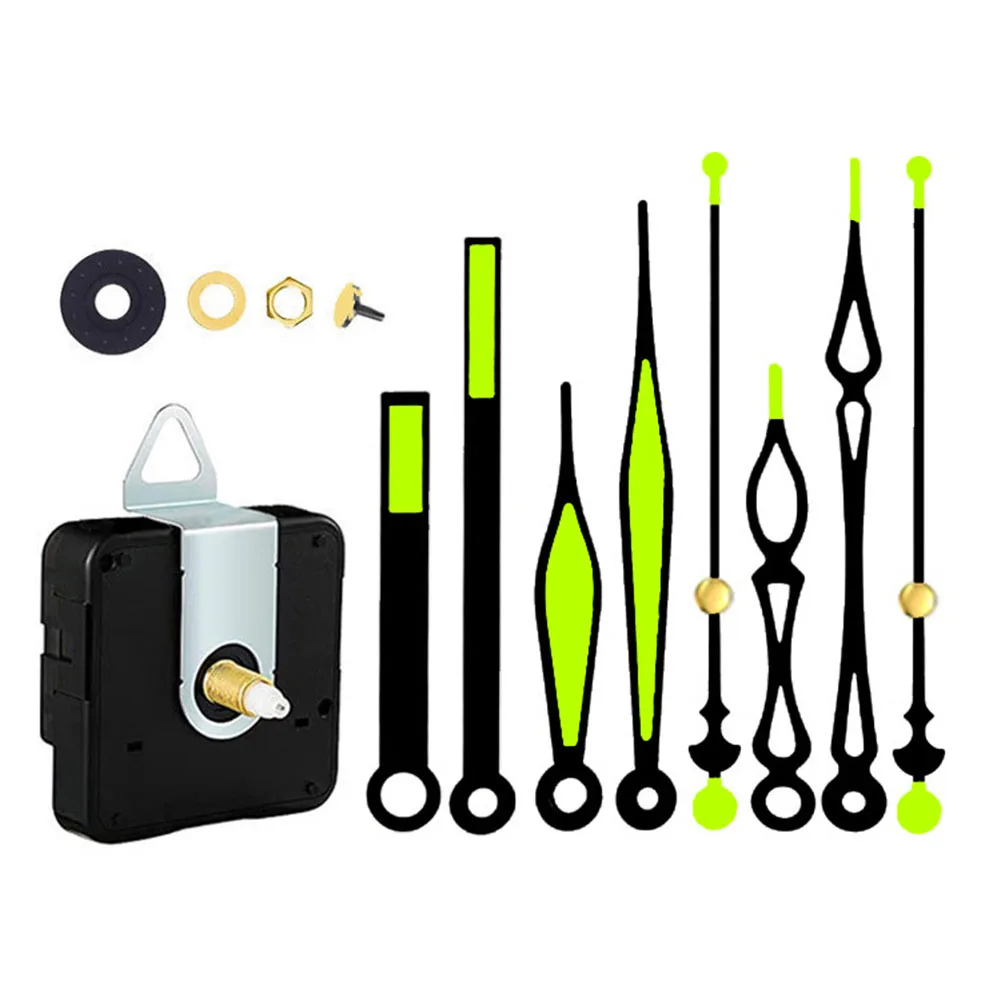 

Clock Mechanism Clock Hands Kits Digital Night Light For Craft Clocks Frameless Clocks Home Decoration Repair Parts