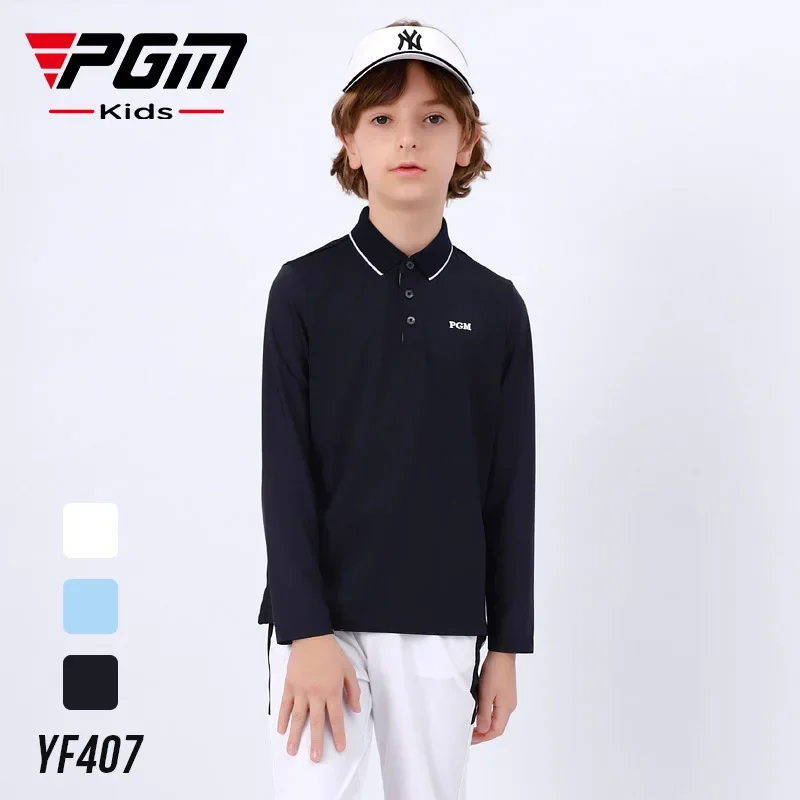 

PGM children's golf sun protection clothing boys' bottoming shirts tops long-sleeved T-shirts spring and summer teenagers