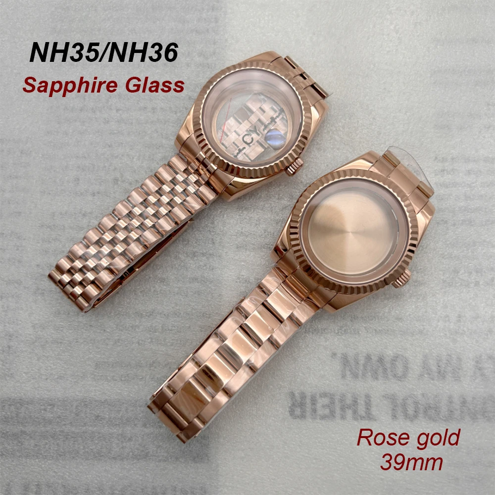 

Часы с датой и сапфировым стеклом из нержавеющей стали, 39 мм