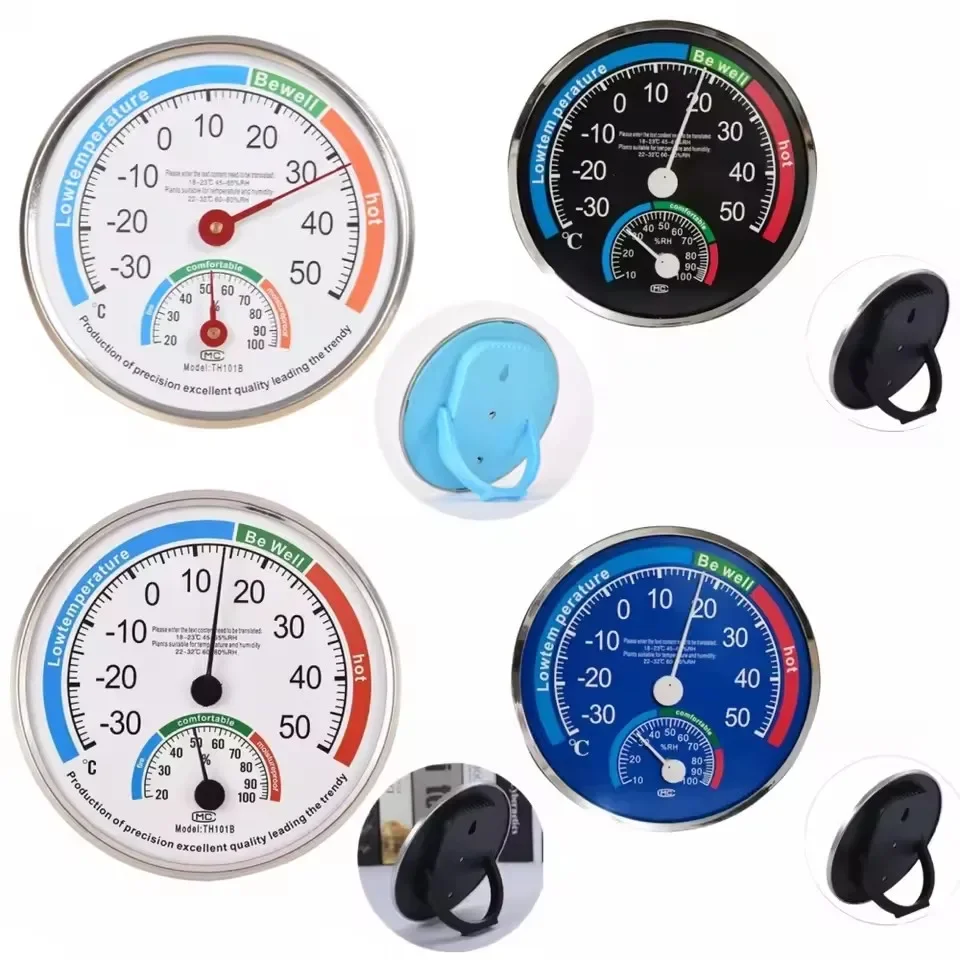Indoor Outdoor Mechanical Thermometer Hygrometer Celsius Sensor