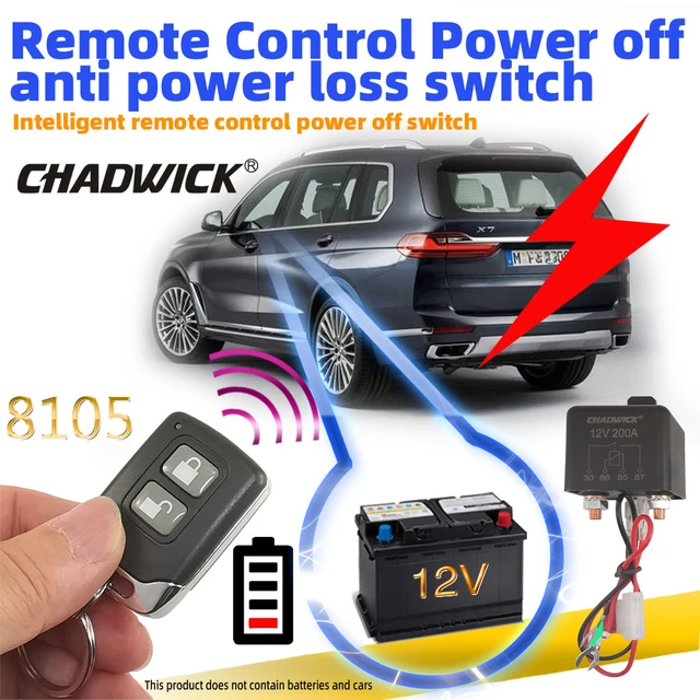 Interrupteur De Batterie De Voiture 12v 120a/200a, Télécommande Sans Fil,  Relais De Déconnexion De Batterie De Voiture, Interrupteur Isolateur De  Coupure - Relais - AliExpress