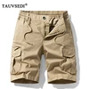 Summer Men Cotton Cargo Shorts Mens Jogger Casual Beach Fashion Shorts Man Bermuda Multi Pocket Work Safari Shorts Pants Trouser