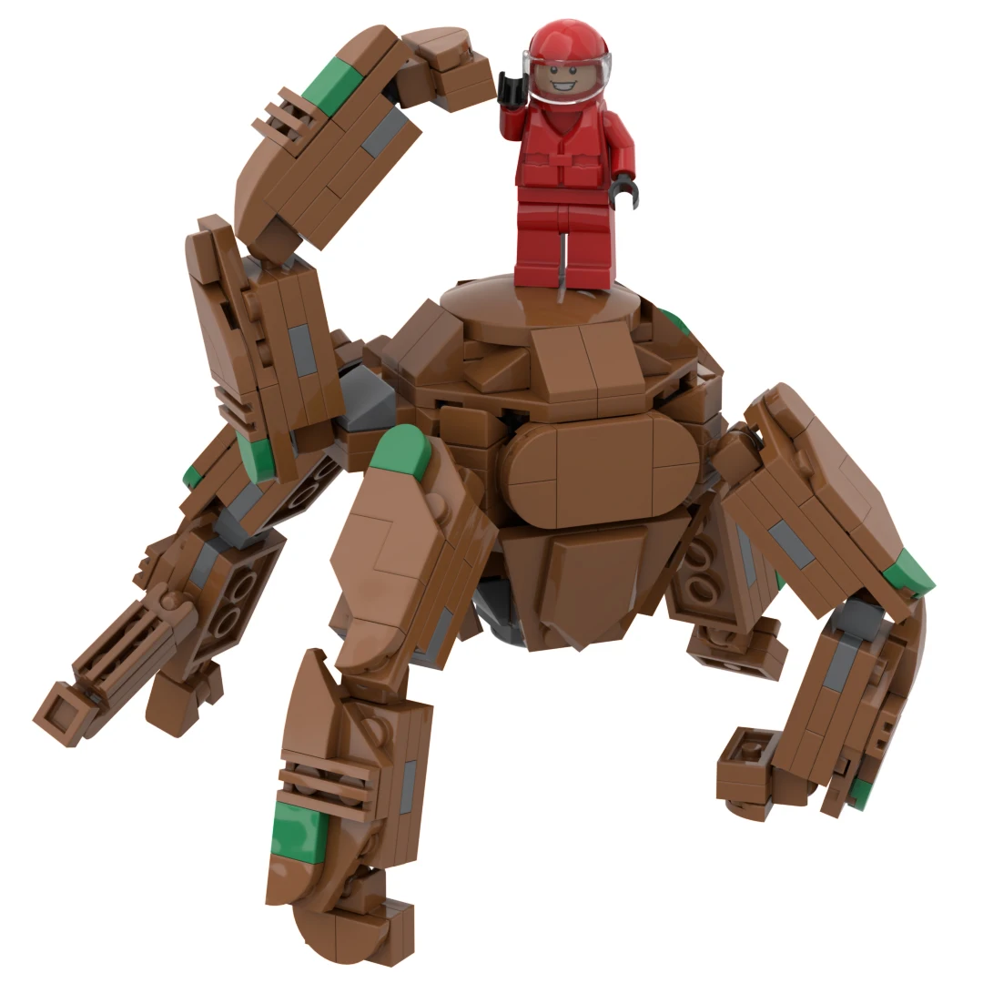 Rocky Monster Assemble Posable Brick Toy - Building Blocks for Kids and Fans, Inspired by Hails Mary Movie