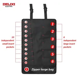 DELIXI ELECTRIC Multifunctional Waterproof Tool Bag and First Aid Kit Organizer (001)