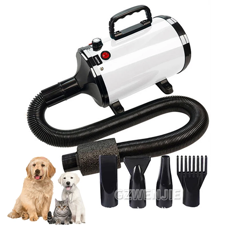 

2000W Dog Grooming Dryer Pet Hair Dryer Dog Cat Grooming Water Blower Warm Wind Adjustable Blow-dryer For Small Medium Large Dog