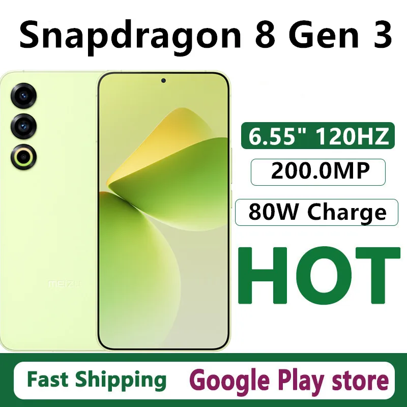 Original Meizu 21 Mobile Phone Snapdragon 8 Gen 3 Android 14.0 OTA