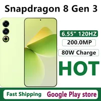 Original Meizu 21 Mobile Phone Snapdragon 8 Gen 3 Android 14.0 OTA 6.55" OLED 120HZ 80W Charge 200.0MP Camera 4800mAh Battery 1
