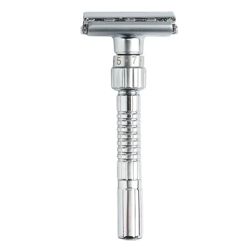 Adjustable Safety Razor Mens Folding Shaving Double Edge Classic Safety Razor Stainless Steel Razor Blade Barber Shaving Tools 5