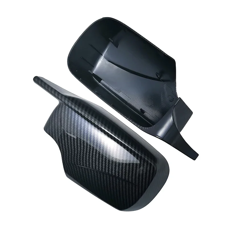 Side Mirror Cover Caps Carbon Fiber Pattern Replacement For BMW E46 316i 318i 318d 320d 320i 325i 328i 330d 330i 1998-2005