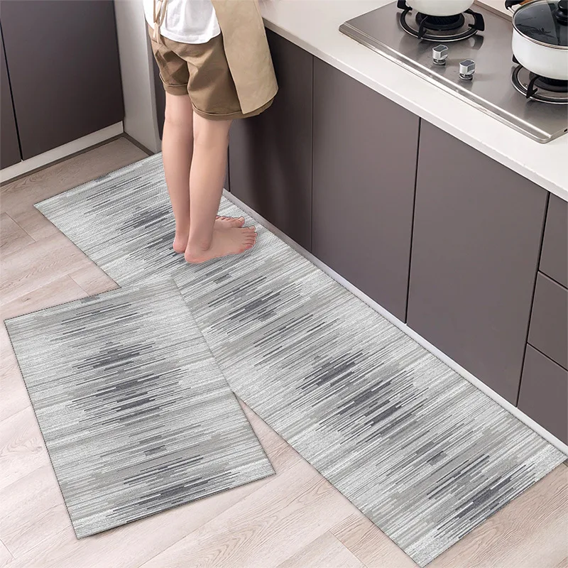 thumbnail image 1 of Alfombra de cocina duradera y resistente a la suciedad, alfombra para puerta de baño, alfombra para ducha, alfombra para pies, alfombra suave antideslizante con dibujos animados, 1 of 5