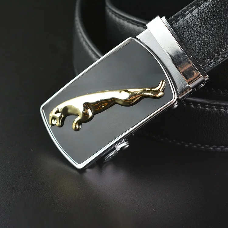 Leather Belt Leather Quality Automatic Buckle Black Belts Cummerbunds Cinturon Hombre Men Belt Male Genuine Leather Strap Belts for Men mens belt toothless automatic buckle belt