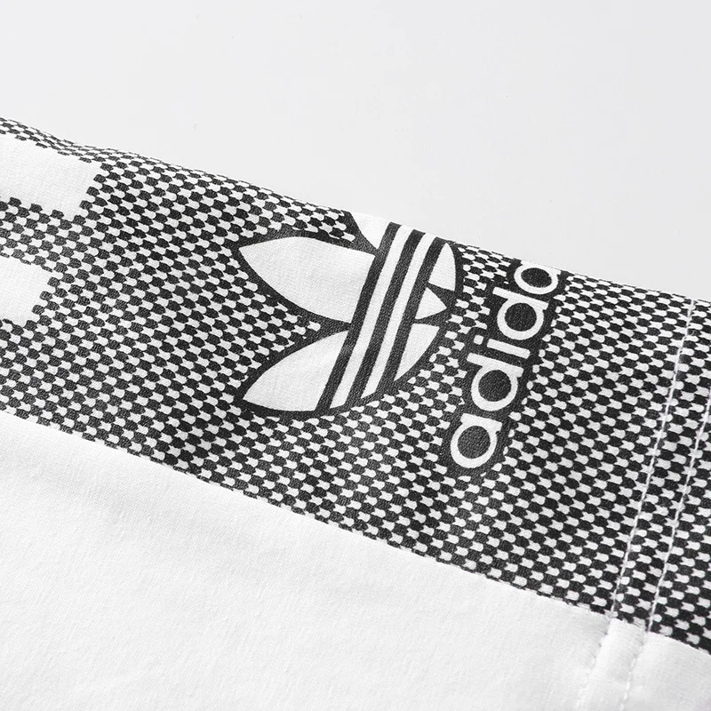 Adidas Men's Exercise Sets, Stripes, Athletic, Moisture-wicking, Elastic Short Sleeved and Long Pants Sets, White and Black 6 Adidas Men's Exercise Sets, Stripes, Athletic, Moisture-wicking, Elastic Short Sleeved and Long Pants Sets, White and Black 6