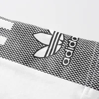 Adidas Men's Exercise Sets, Stripes, Athletic, Moisture-wicking, Elastic Short Sleeved and Long Pants Sets, White and Black 6