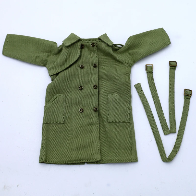 Blythe Doll Clothes Trench Coat For Blyth Azone Shoes OB23 OB24 Dolls Windbreaker