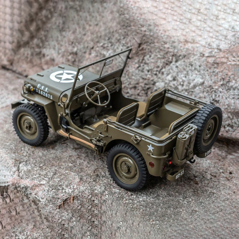 ROCHOBY 1:12 RC카, 1941 Willys MB 버기 1/12 RC 크롤러 등반 리모컨 모델 자동차, 성인 어린이 장난감 선물