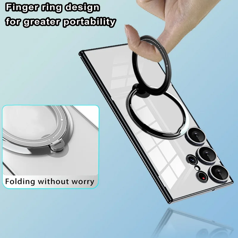 Magnetische Handyhülle Mit Ringhalter Für Samsung Galaxy Modelle_voghion.com