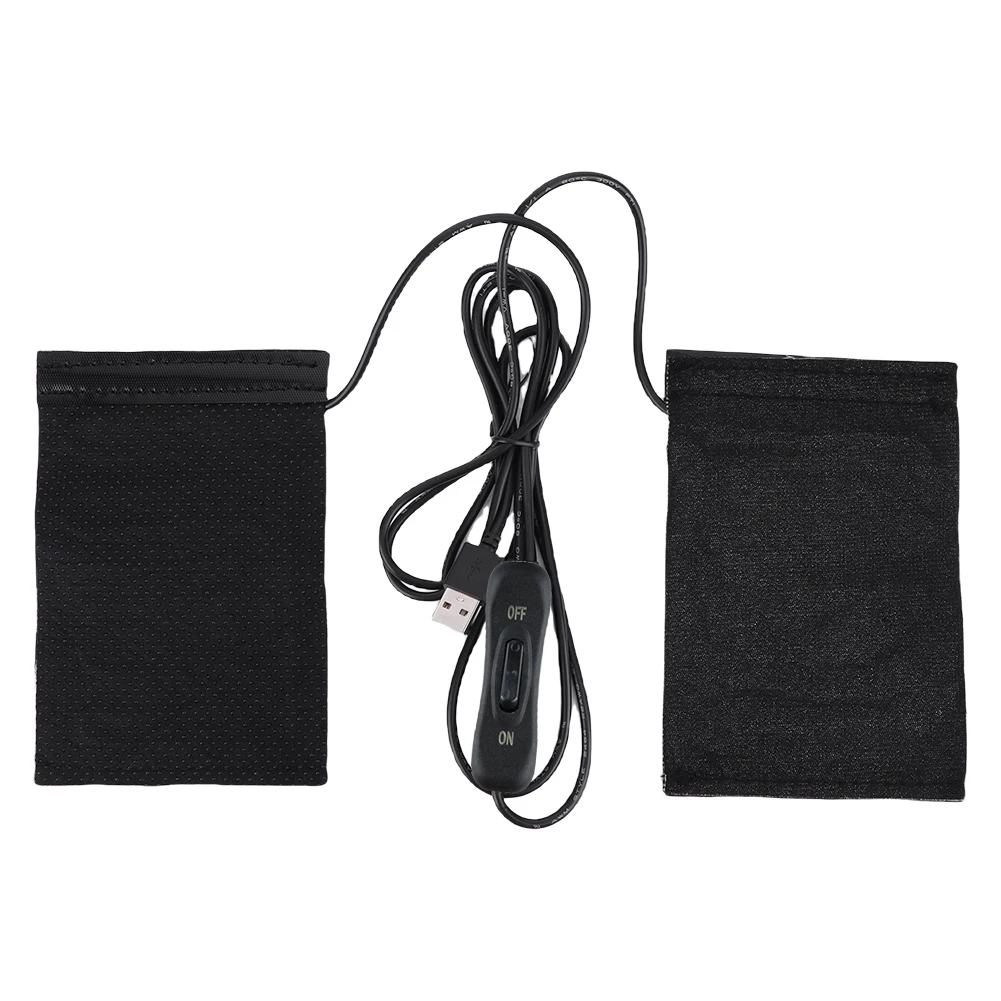 USB Motorcycle Heating Handlebar Cover 3 Gears Electric Heated Handle Cover Anti Slip Handlebar Heater Warmer for Outdoor Riding