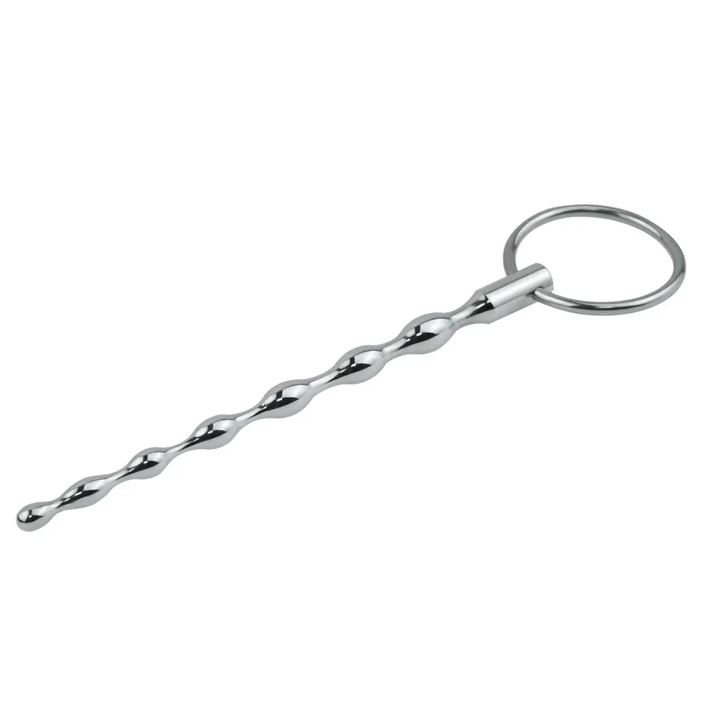 304 Stainless Steel Beaded Urethral Sounds Dilator Penis Plug Insert Sounding Rods Sex Toys For Men Stimulators Urethral Beads urethral dilator silicone urethral dilator