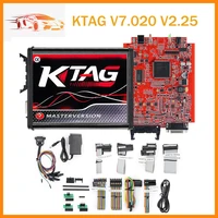 2024 ktag ecu programmer KTAG 7.020 2.25 4 LED ECU Master Unlimited Online OBD2 Car Truck k-tag ECU Chip ProgrammingTools 1