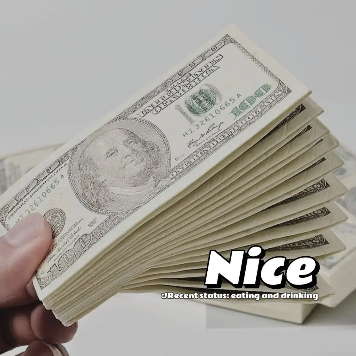 Creative Simulation Dollar Printing Paper Towel Handsheet Paper Raw Wood Pulp Napkin Portable Handsheet US Dollar Napkin