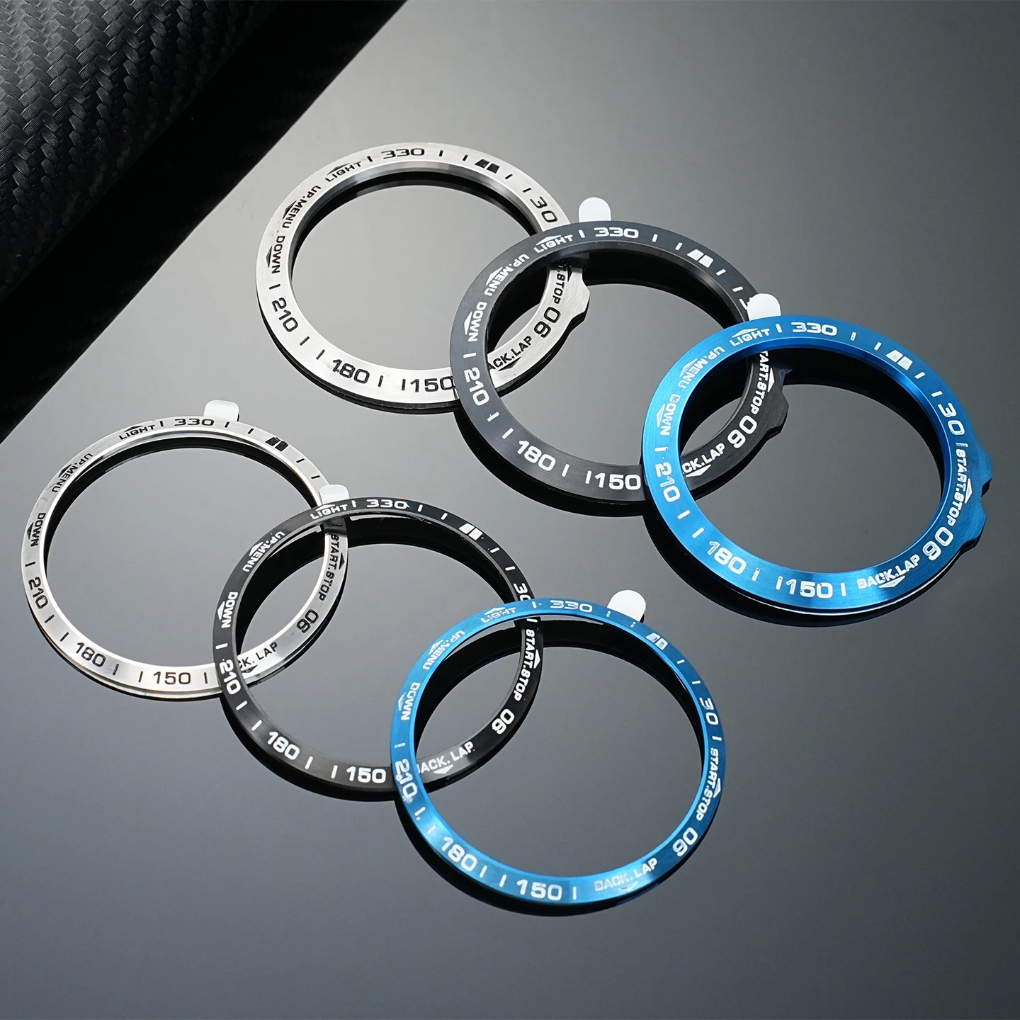 Premium Stainless Steel Bezel Ring with Anti-Scratch Protective Adhesive