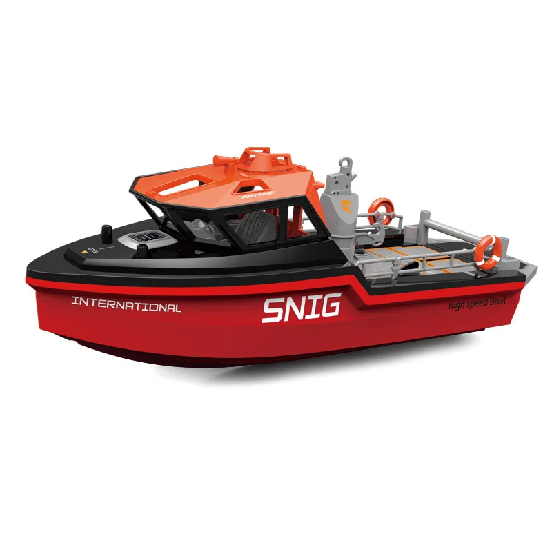 2.4GHz brushless RTR RC rescue boat electric high-speed speedboat model remote control boat children's and boys' toys 6