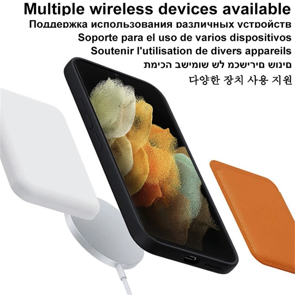 Magnetic Clear Protective Cover with Enhanced Wireless Charging Compatibility