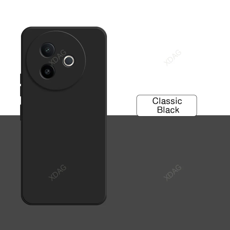 Soft Internal Flocking Liquid Silicone Phone Case with Camera Protection