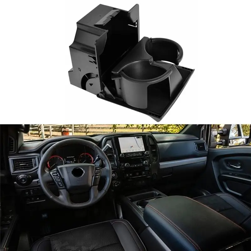 NEW-센터 콘솔 컵 홀더 96967-7S001 닛산 타이탄 SE XE - 8기통 5.6L 2004-2007 계기판 컵 브래킷 어셈블리