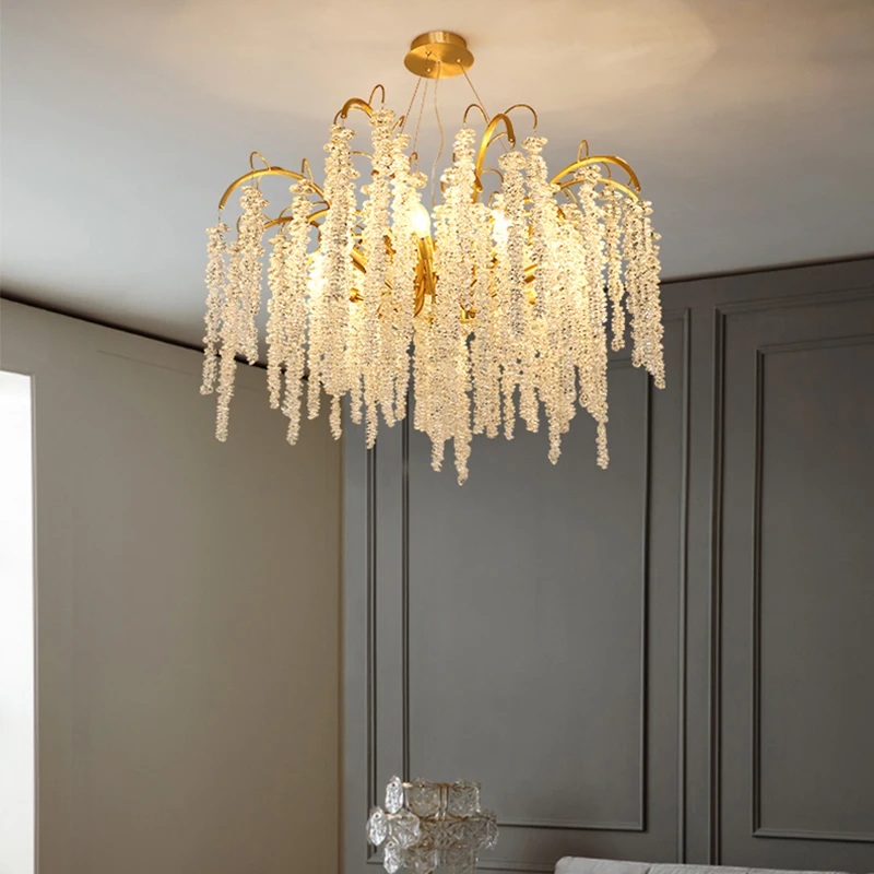 Luxury Modern Crystal LED Chandelier Atmosphere Italian Circle Lustre Pendant  Light Home Decor Bedroom Closets Hanging Lamp - AliExpress