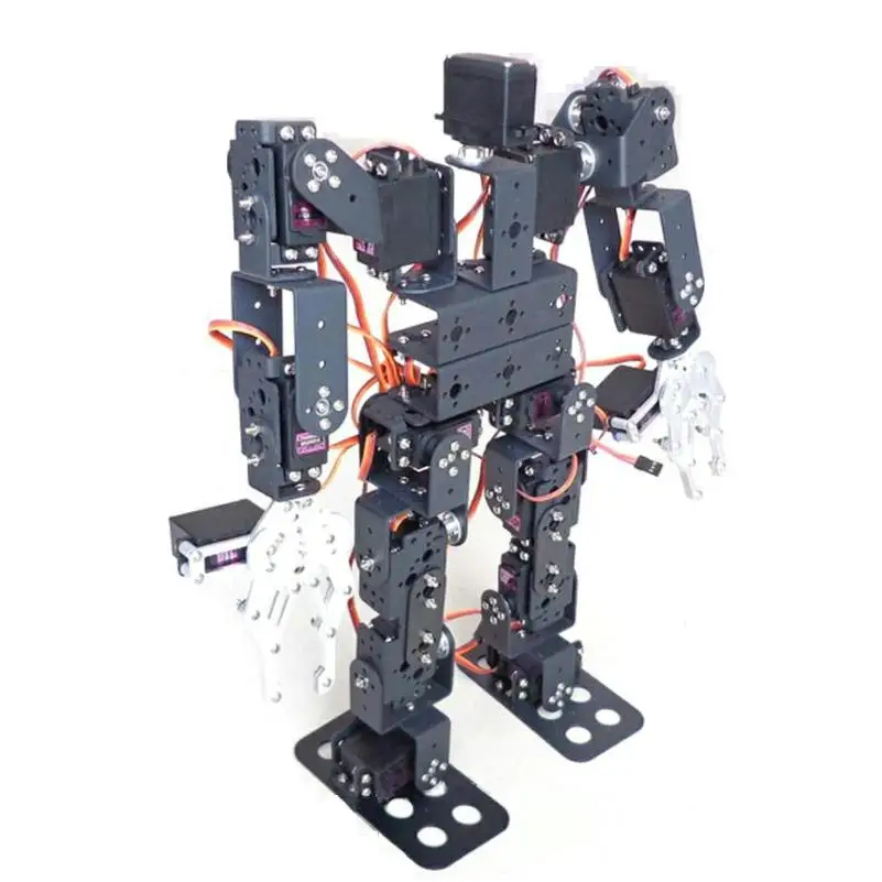 New 17 Dof Humanoid Robot Servo Educational Robot Dance Robot Claw Biped Walking Robot for Teaching DIY Kit Programmable Robot