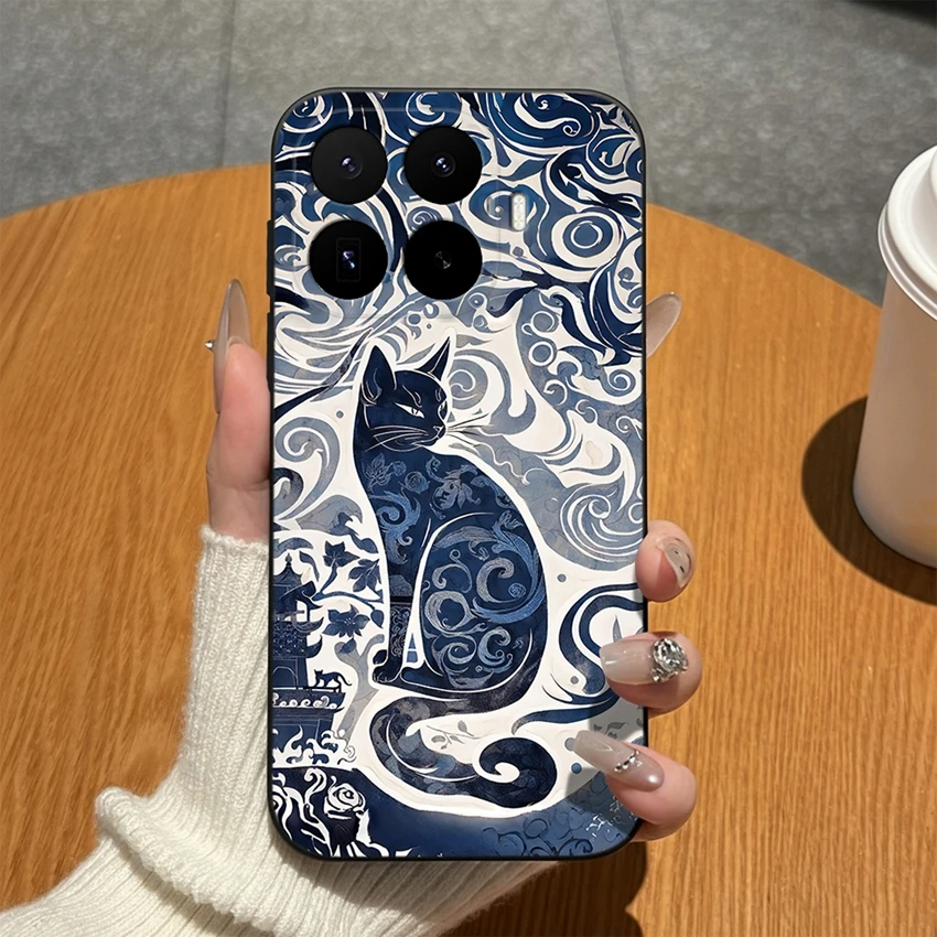 Abstract Art Print Matte Silicone Scratch-Resistant Phone Case - Lightweight Coque