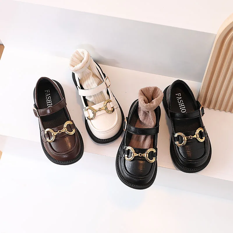Zapatos Ni&ntilde;a Girl Leather Shoes British Mary Jane Shoes Soft Sole Princess Shoe Sweet Lolita Kid Shoe Dress for Girls