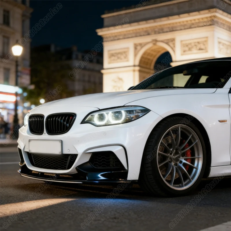 BMW 2 시리즈 F22 F23 2014 2015 2016 2017 2018 2019 자동차 MP 스타일 프론트 범퍼 립 스포츠 레이싱 프론트 턱 스포일러