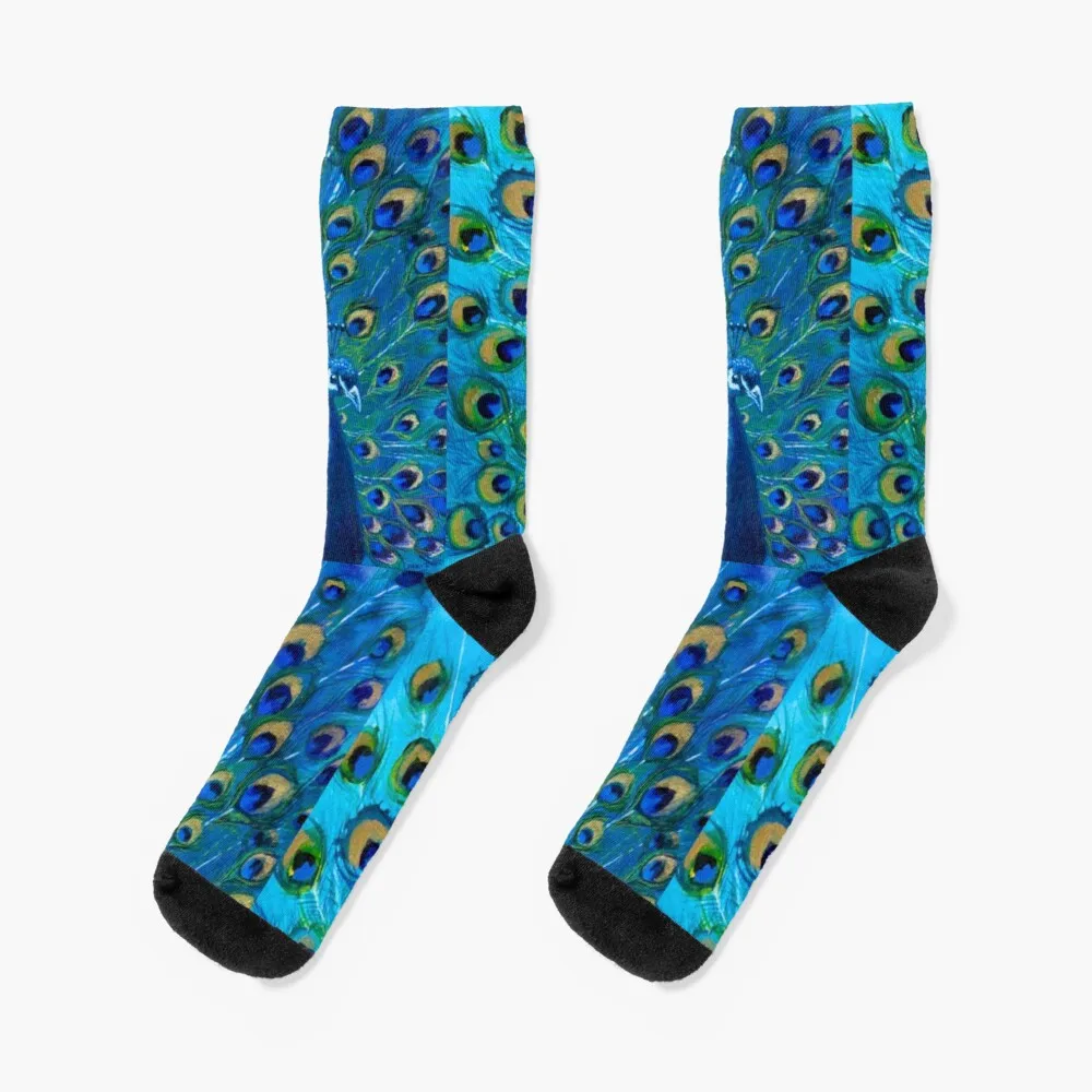 Full Glory Peacock Socks Warm Socks Men