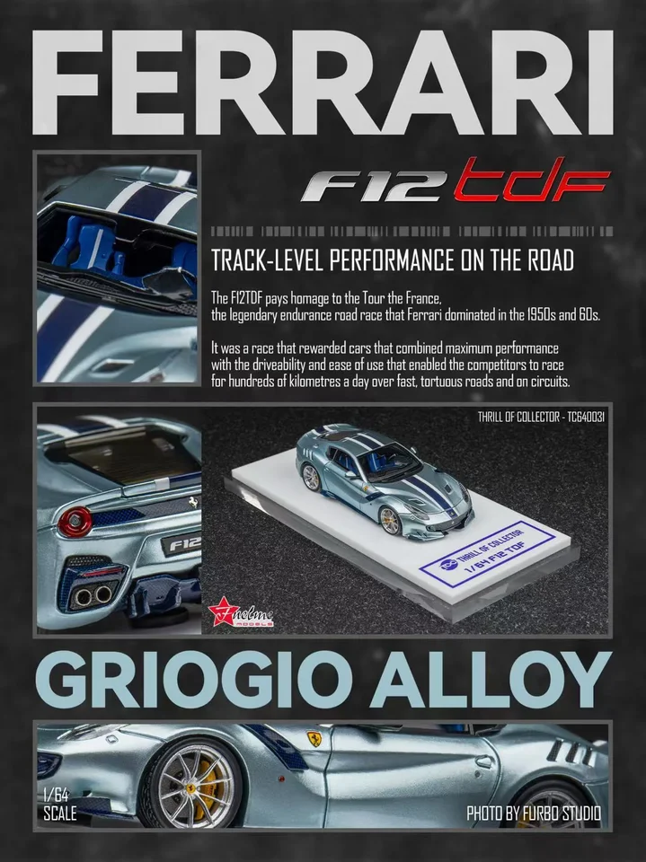 FuelMe X TOC 1:64 Various colors F12 TDF Resin miniature model