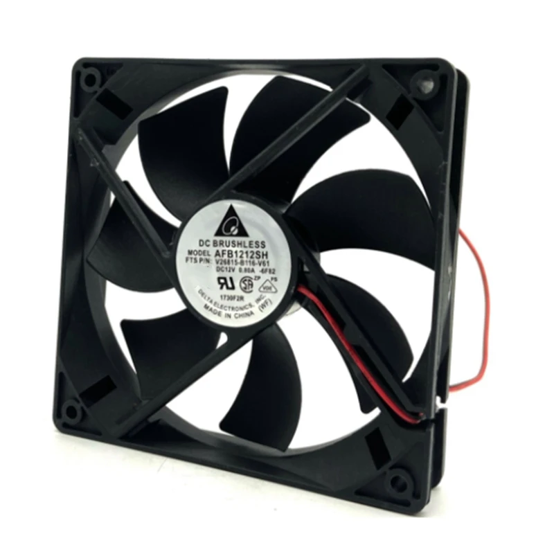 Cooler Fan AFB1212SH 12025 DC 12V 0.80A Cooling Fan 120X120x25mm Double Ball Bearing 3400 Rpm 113Cfm For Mining