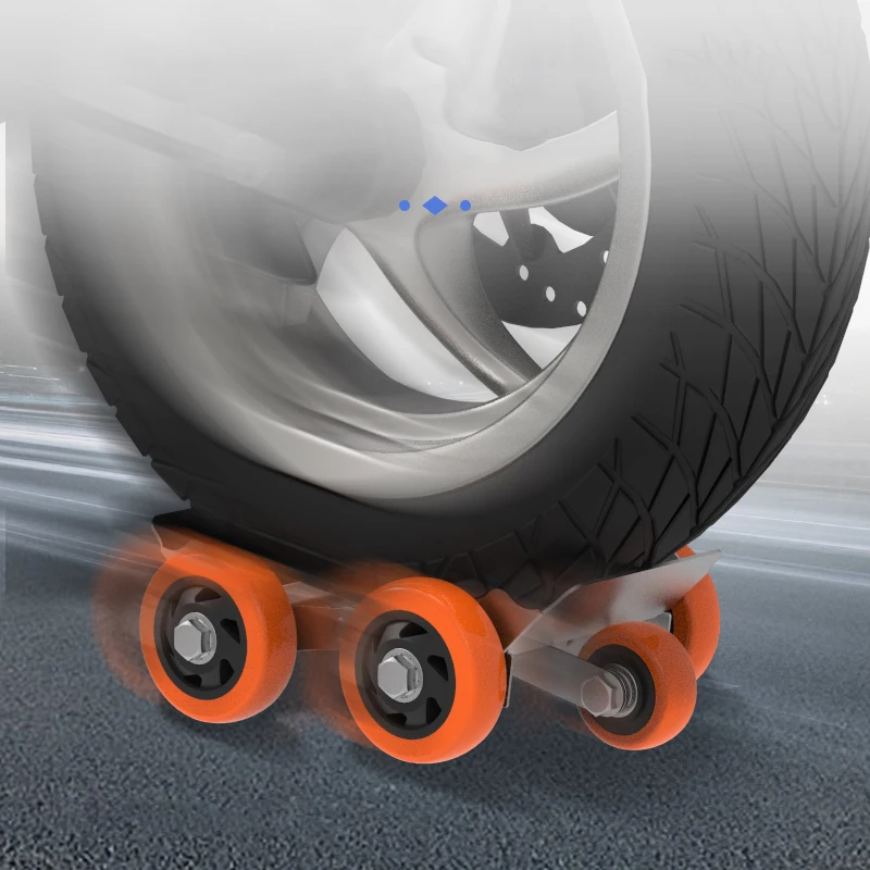 1500kg Capacity Vehicle Dolly Casters Heavy Duty Vehicle Skates
