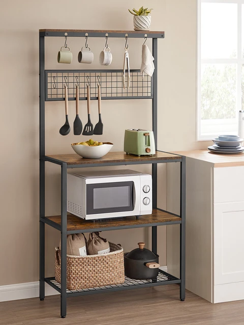 Kitchen Storage Cabinet Microwave Stand  Wood Microwave Stand Storage -  Kitchen - Aliexpress