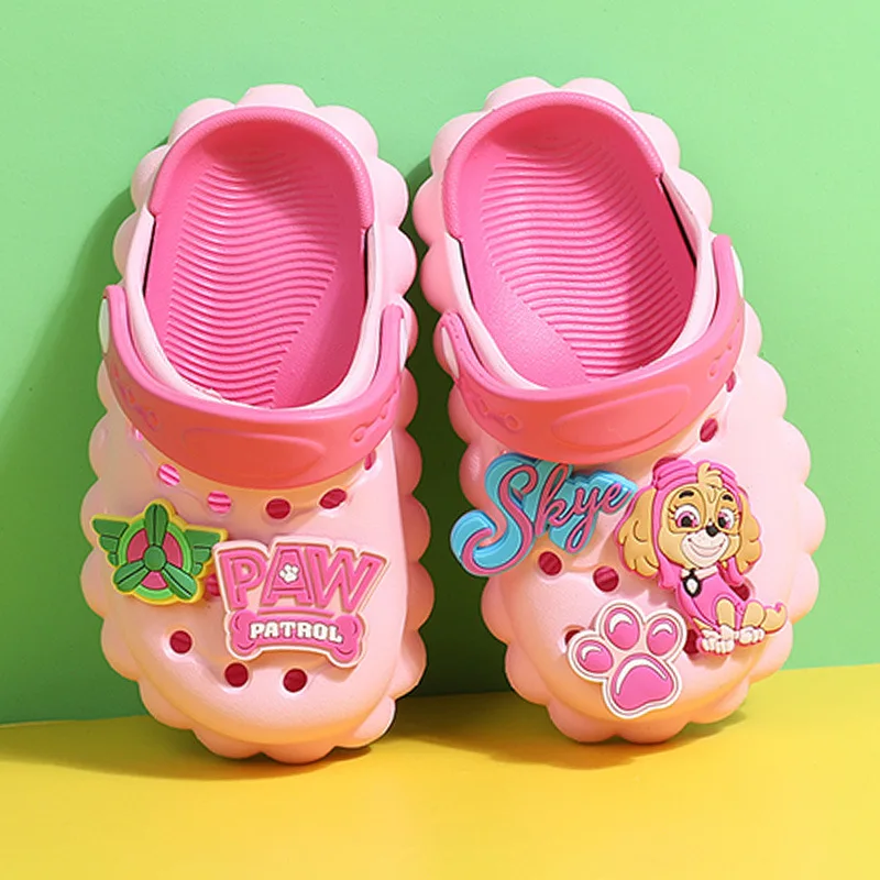 Sandali originali Paw Patrol Cartoon bambini pantofole comode Creative estate adorabili scarpe con foro all'aperto regalo antiscivolo per bambini