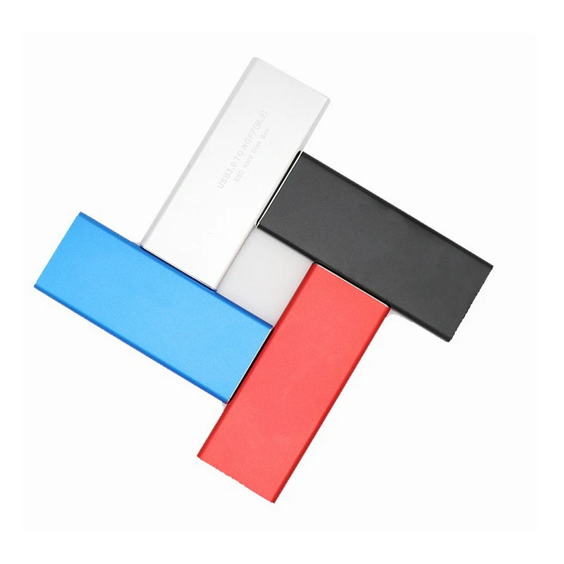 모바일 하드 드라이브 디스크 박스, PzzPss USB 3.1 TYPE-C-M.2 NGFF SSD, 6Gbps 외부 인클로저 케이스, M2 SATA SSD USB 3.1, 2  5 개