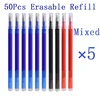 50 Pcs/Set 0.7mm Magic Erasable Pen Refill for Pilot Frixion Pen Blue/Black/Red Ink Office Writing Accessories School Stationery 1