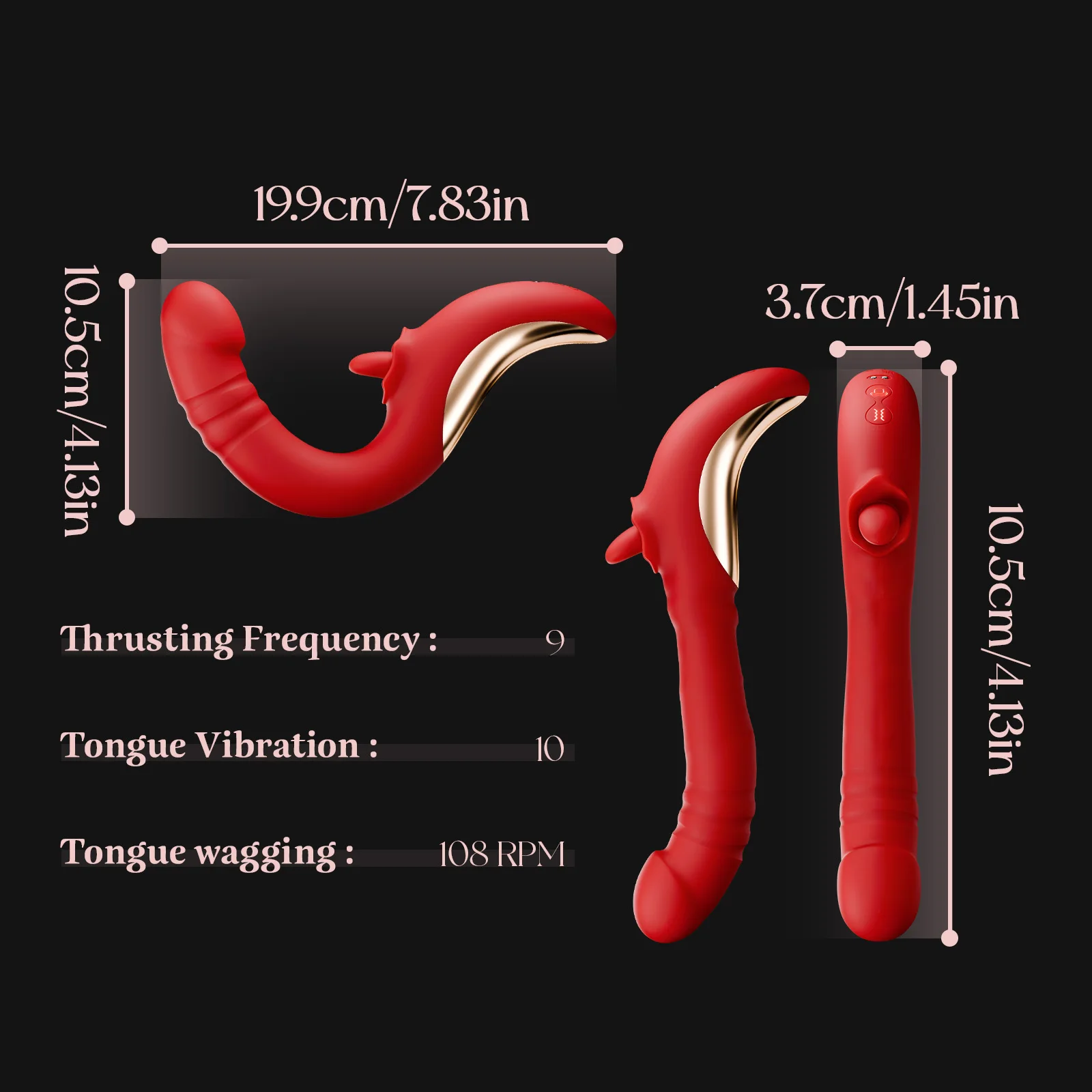 2 in 1 Clitoral Vibrators for Women 360 Rotation Tongue Thrusting Massager Female Dildo Vagina Masturbator Adult Sex Toys 18 female sex toys clit sucking vibrator clitoris vibrator vibrator sex toy