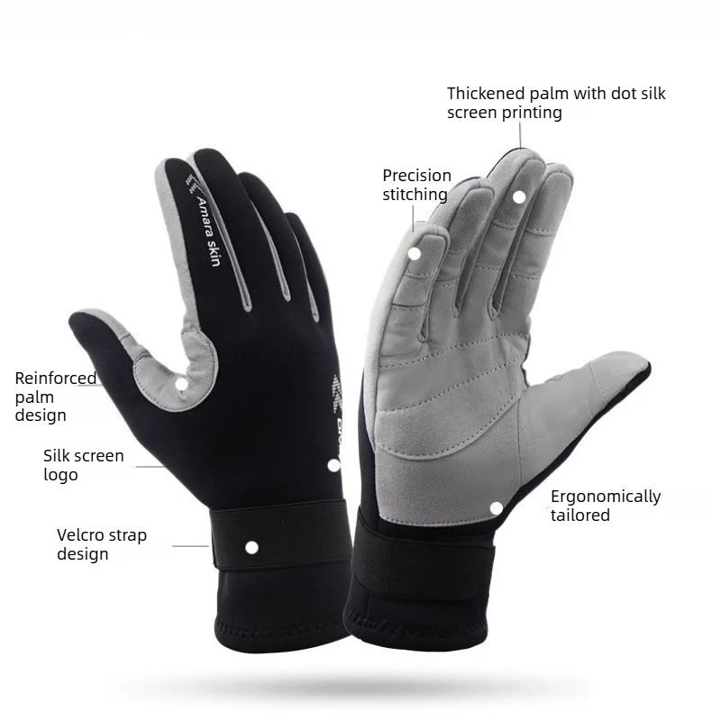 2mm Neoprene Waterproof Anti-Slip Diving Gloves