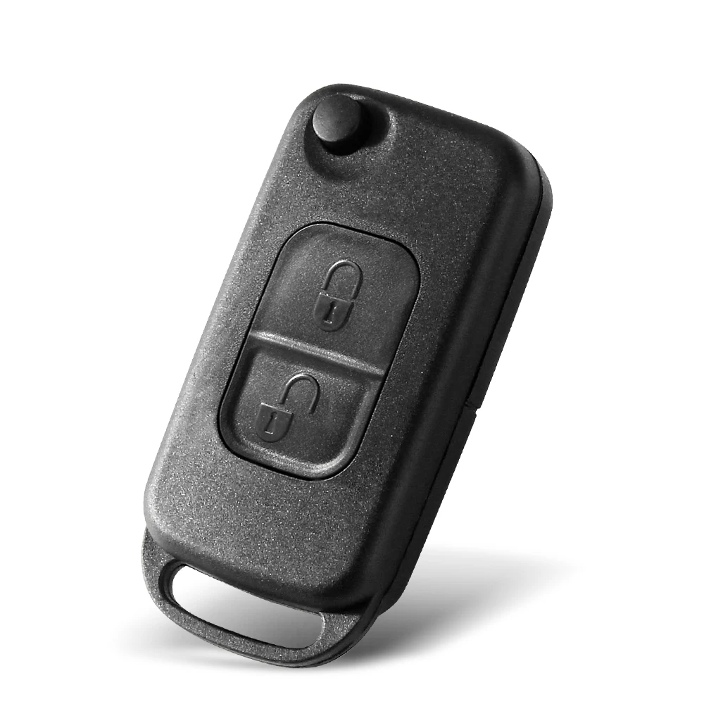 Remote Smart Key Shell Case For Mercedes Benz C, E, S Class, SL, ML, GLK - 3 Button Style (Replacement Fob Cover)