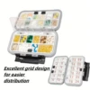 1pc 24-grid Travel Pill Case Medicine  Organizer Container Tablet Dispenser Independent Lattice Pill Box Fishing Tackle Box 4
